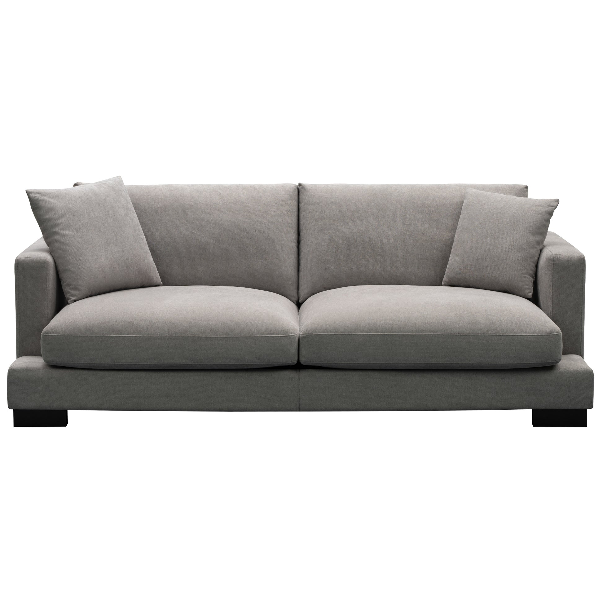 Royalty 3 Seater Sofa Fabric Uplholstered Lounge Couch - Grey - Cosy Abode