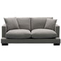 Royalty 2 Seater Sofa Fabric Uplholstered Lounge Couch - Grey - Cosy Abode