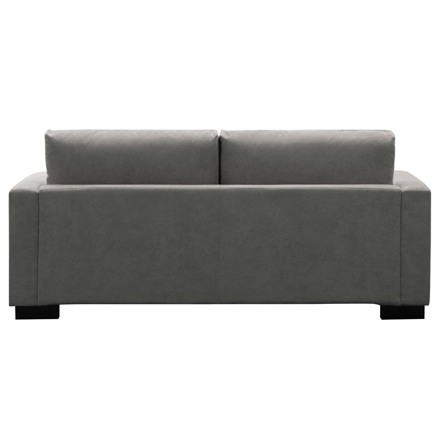 Royalty 2 Seater Sofa Fabric Uplholstered Lounge Couch - Grey - Cosy Abode