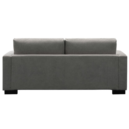 Royalty 2 Seater Sofa Fabric Uplholstered Lounge Couch - Grey - Cosy Abode