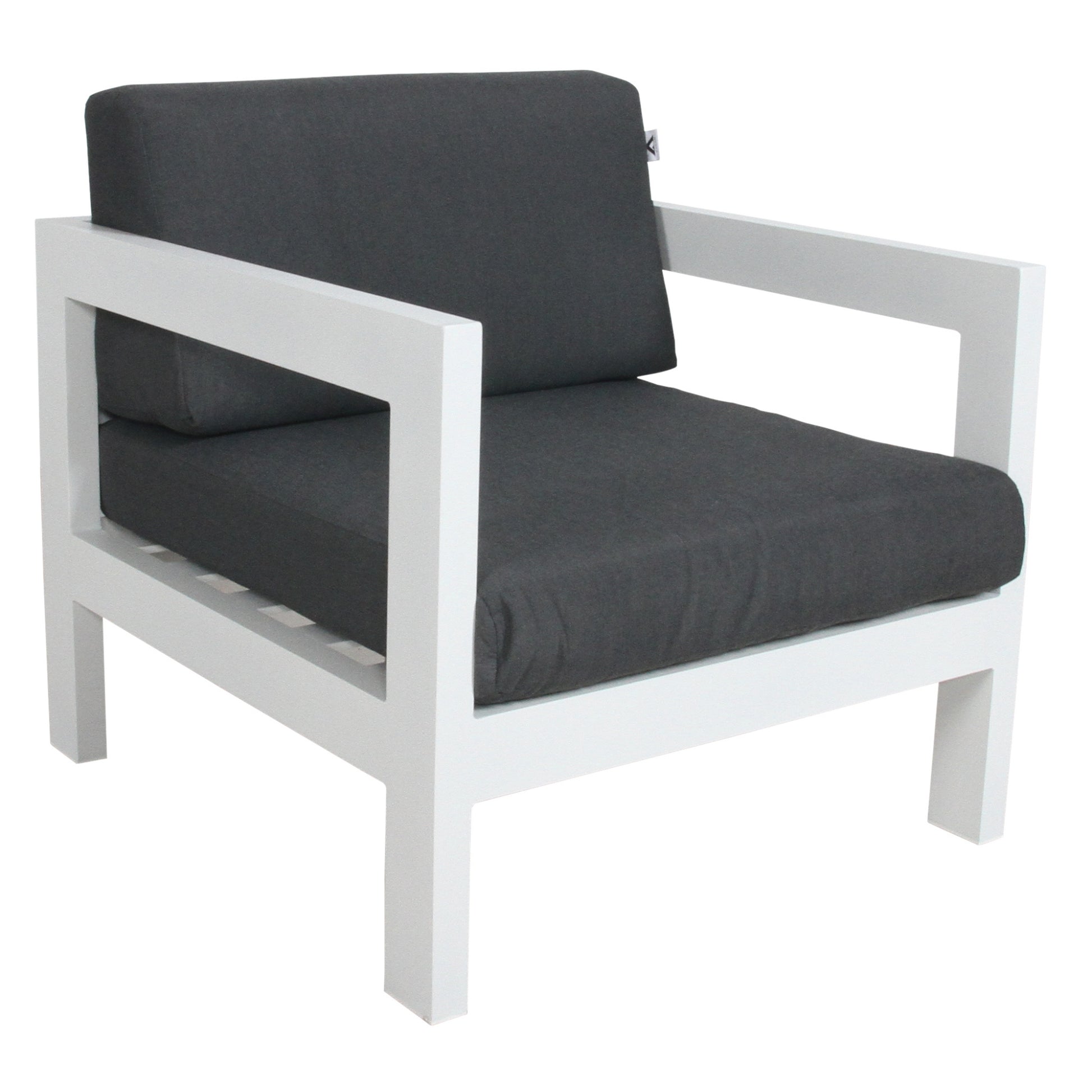 Outie Outdoor Sofa Lounge Chair Aluminium Frame White - Cosy Abode