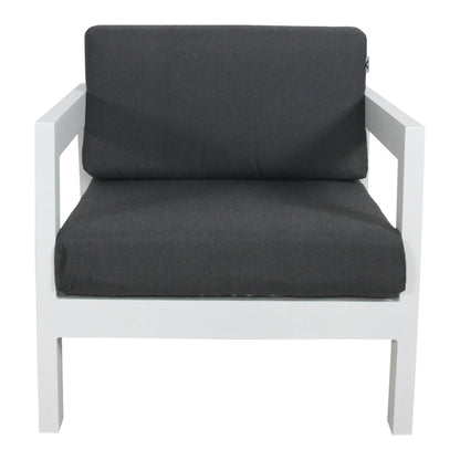 Outie Outdoor Sofa Lounge Chair Aluminium Frame White - Cosy Abode