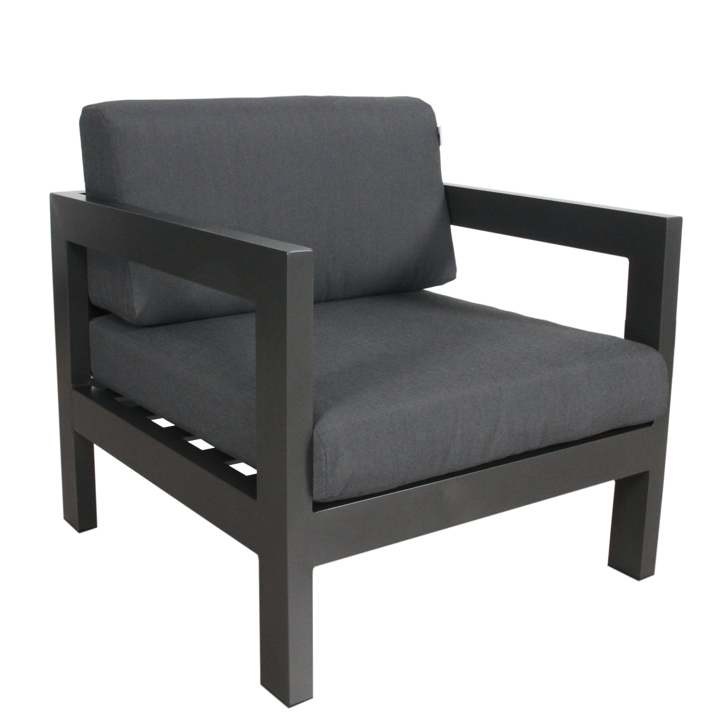 Outie Outdoor Sofa Lounge Chair Aluminium Frame Charcoal - Cosy Abode