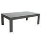 Outie 133cm Outdoor Coffee Table with Aluminium Frame - Charcoal - Cosy Abode