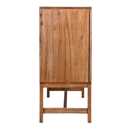 Jasmine Sideboard Buffet Table 160cm 4 Door Mindi Wood Rattan - Brown - Cosy Abode