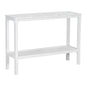 Jasmine Console Hallway Entry Table 110cm Mindi Timber Wood Rattan  - White - Cosy Abode