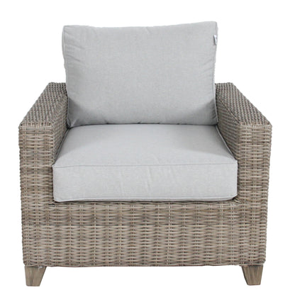 Sophy 1 Seater Wicker Rattan Outdoor Sofa Chair Lounge - Cosy Abode