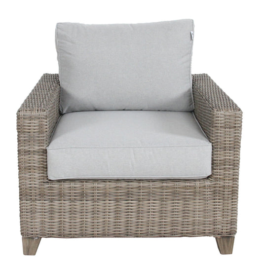 Sophy 1 Seater Wicker Rattan Outdoor Sofa Chair Lounge - Cosy Abode