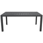 Iberia 178cm Aluminium Outdoor Dining Table Charcoal - Cosy Abode