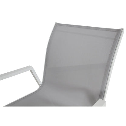Iberia 6pc Set Aluminium Outdoor Dining Table Chair White - Cosy Abode