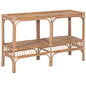 Earthy 120cm Rattan Cane Console Entry Entrance Hallway Table - Natural - Cosy Abode