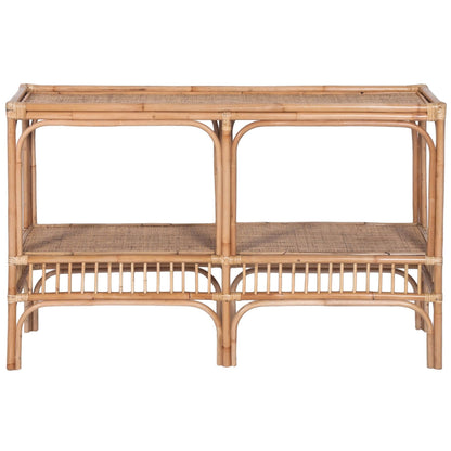 Earthy 120cm Rattan Cane Console Entry Entrance Hallway Table - Natural - Cosy Abode