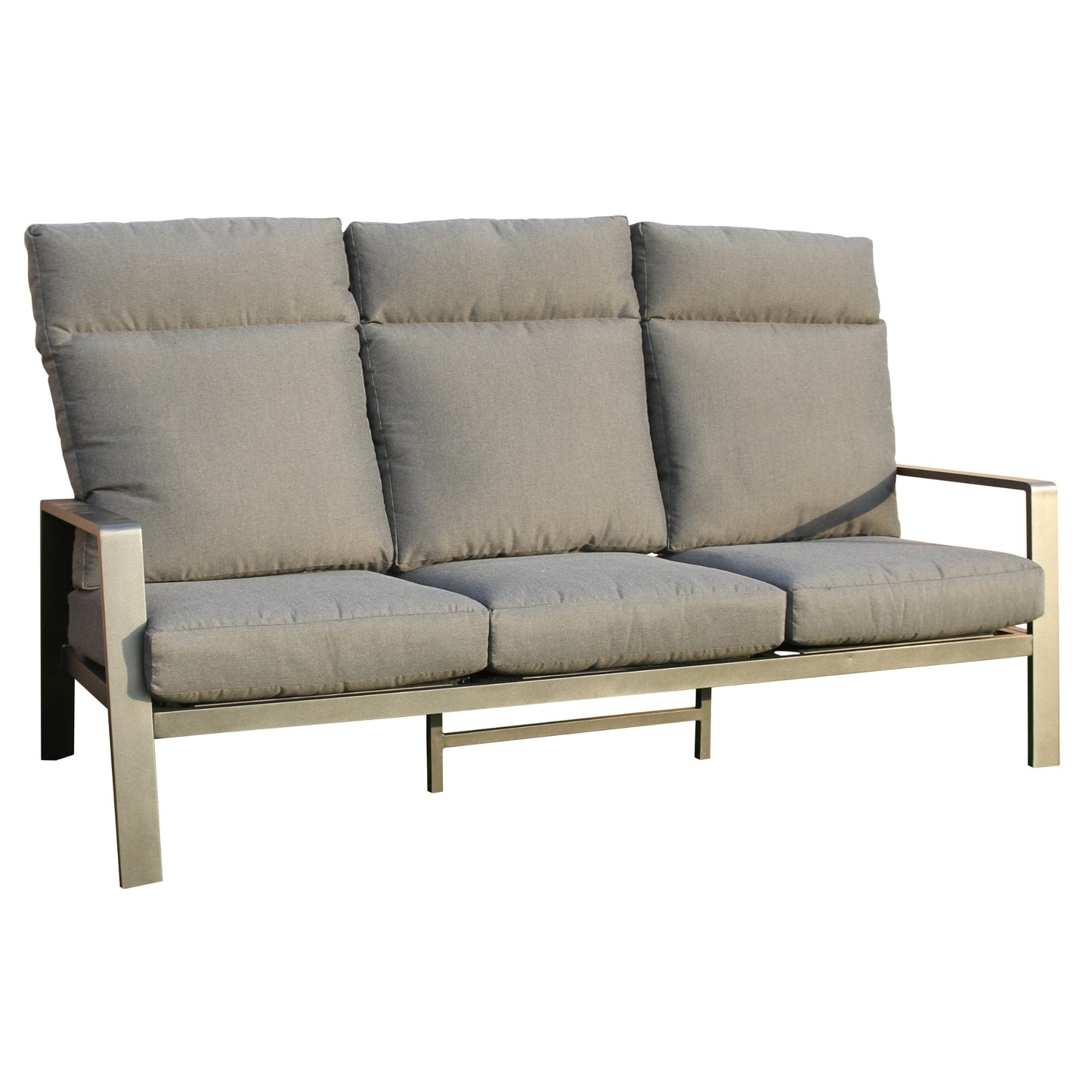 Pearl 4pc Outdoor Sofa Set Coffee Table Chair 3 Seater Lounge - Cosy Abode