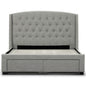 Honeydew Double Size Bed Frame Timber Mattress Base With Storage Drawers - Beige - Cosy Abode