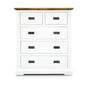 Orville Tallboy 5 Chest of Drawers Solid Wood Storage Cabinet - Multi Color - Cosy Abode