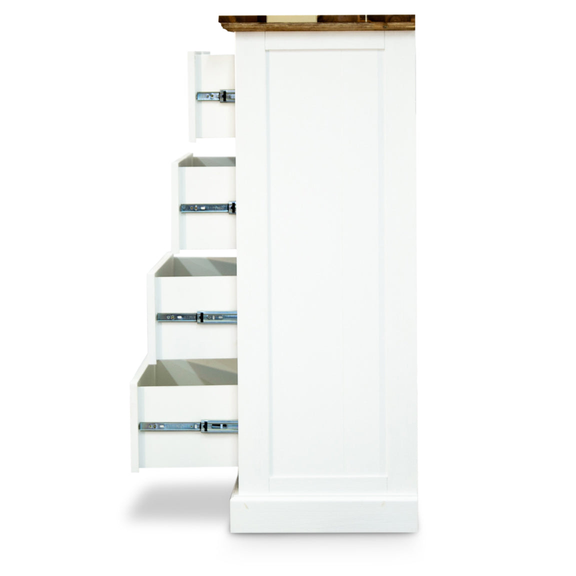 Orville Tallboy 5 Chest of Drawers Solid Wood Storage Cabinet - Multi Color - Cosy Abode