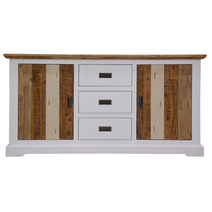 Orville Buffet Table 166cm 2 Door 3 Drawer Solid Acacia Timber Wood -Multi Color - Cosy Abode