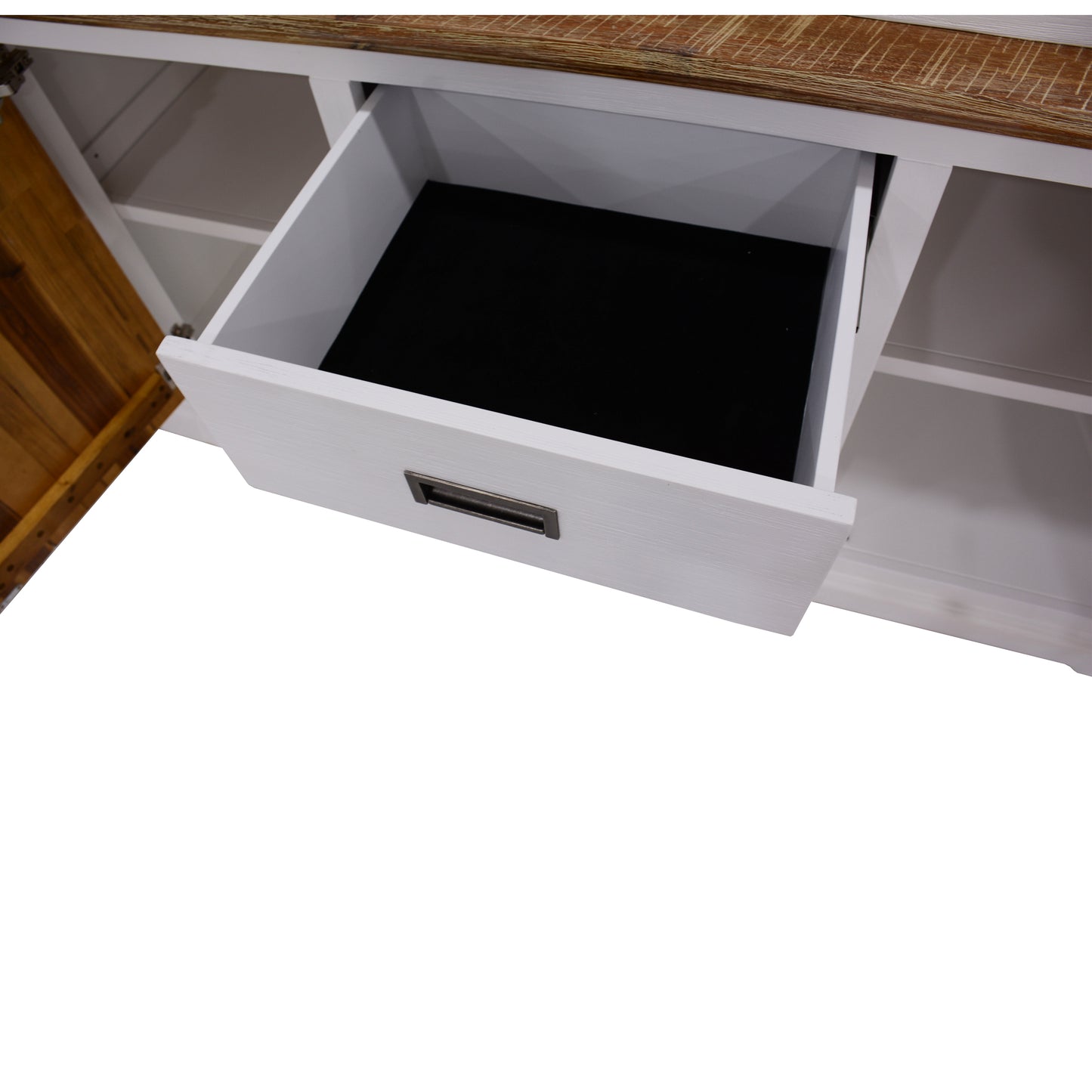Orville Buffet Table 166cm 2 Door 3 Drawer Solid Acacia Timber Wood -Multi Color - Cosy Abode