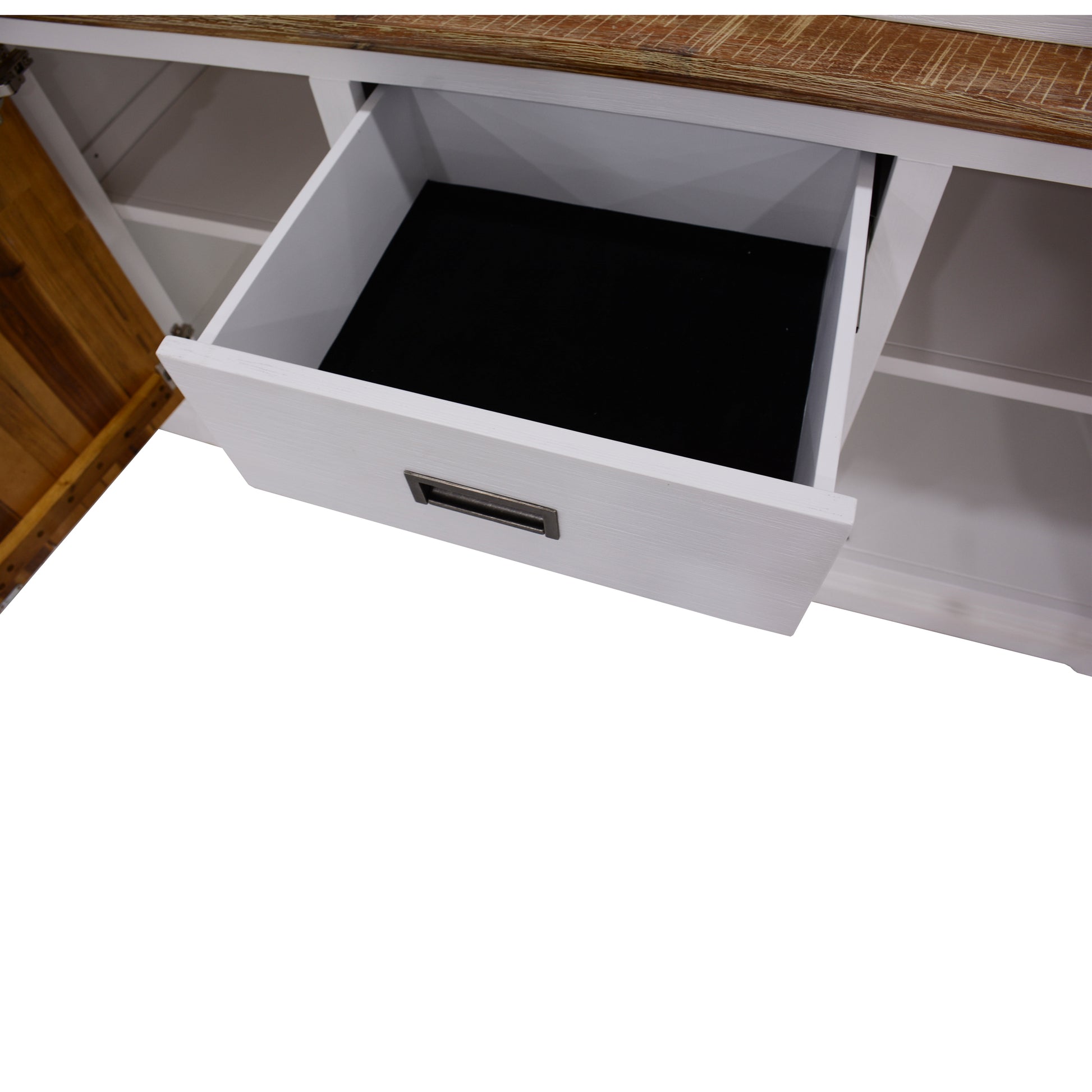 Orville Buffet Table 166cm 2 Door 3 Drawer Solid Acacia Timber Wood -Multi Color - Cosy Abode