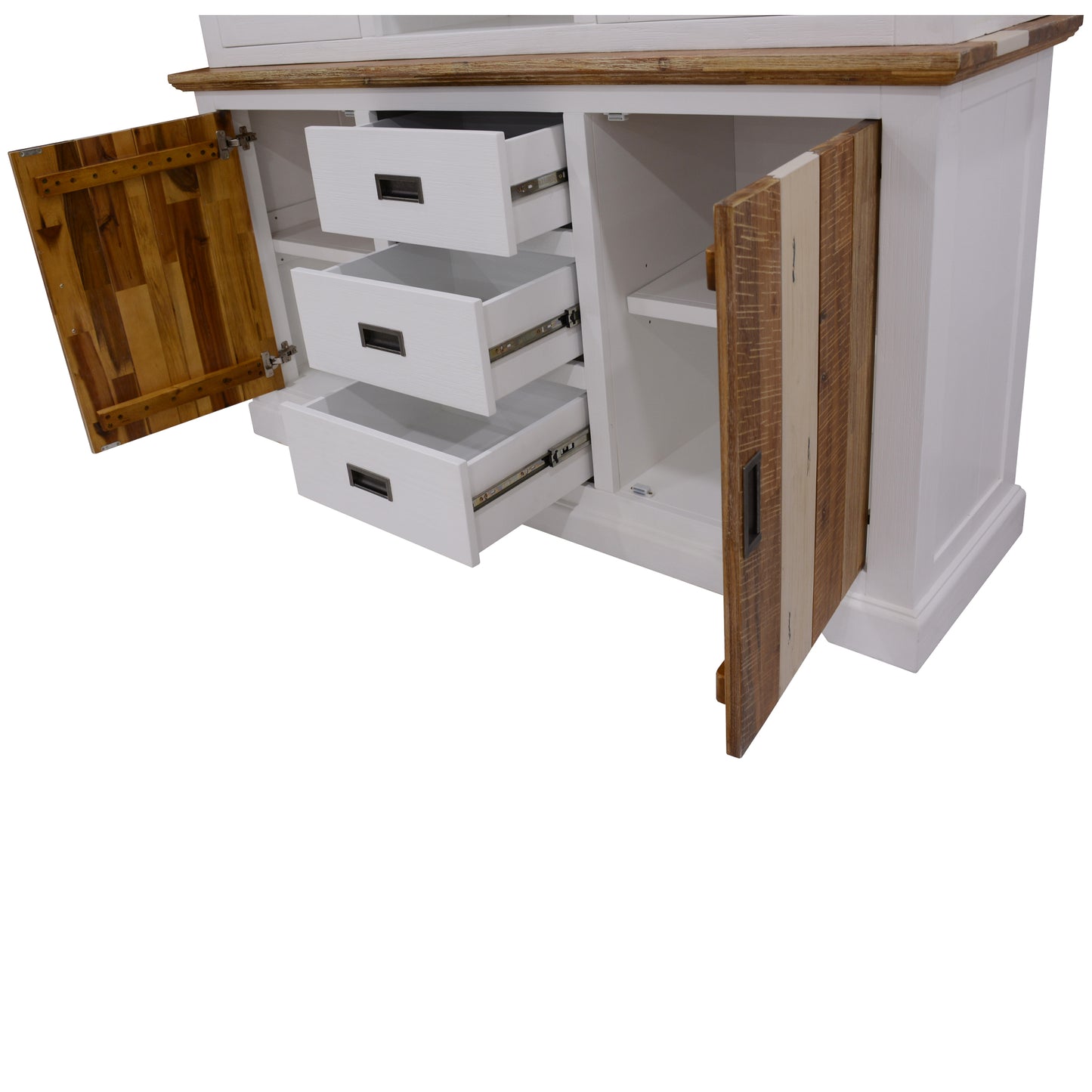 Orville Buffet Table 166cm 2 Door 3 Drawer Solid Acacia Timber Wood -Multi Color - Cosy Abode