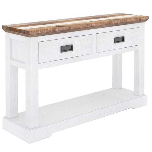 Orville Console Hallway Entry Table 125cm Solid Acacia Timber Wood - Multi Color - Cosy Abode