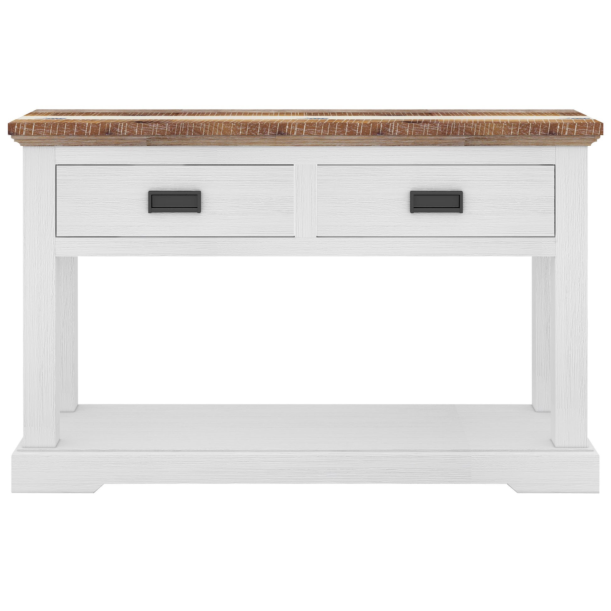 Orville Console Hallway Entry Table 125cm Solid Acacia Timber Wood - Multi Color - Cosy Abode