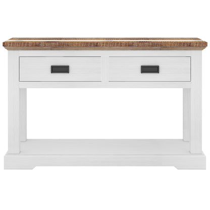 Orville Console Hallway Entry Table 125cm Solid Acacia Timber Wood - Multi Color - Cosy Abode