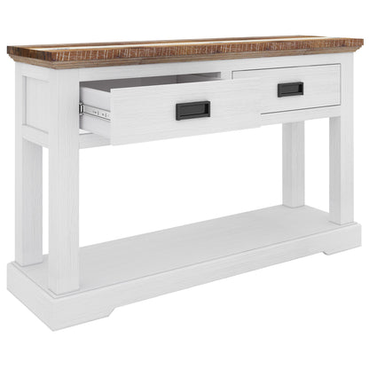 Orville Console Hallway Entry Table 125cm Solid Acacia Timber Wood - Multi Color - Cosy Abode