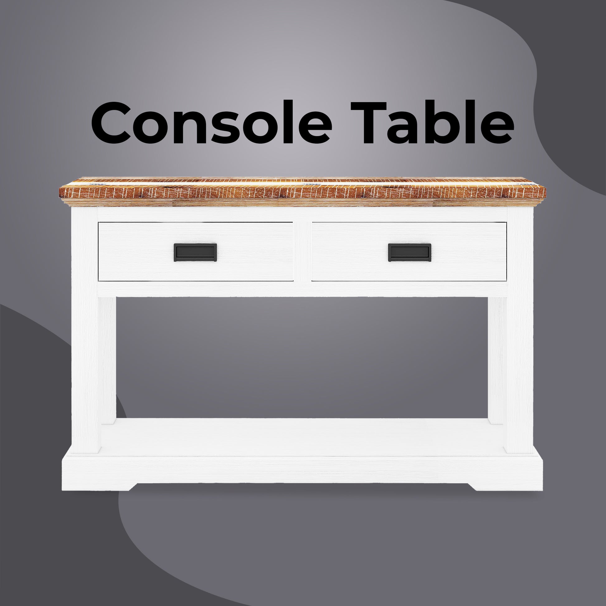 Orville Console Hallway Entry Table 125cm Solid Acacia Timber Wood - Multi Color - Cosy Abode