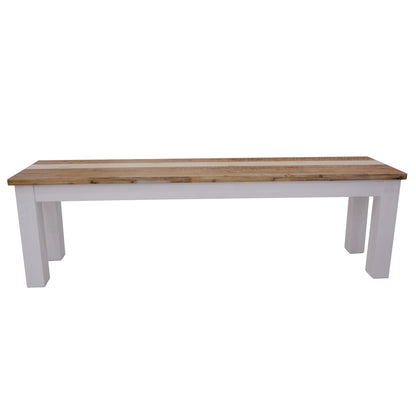 Orville 5pc Dining Set 1.8m Table 3 Chair 1.5m Bench Solid Timber - Multi Color - Cosy Abode