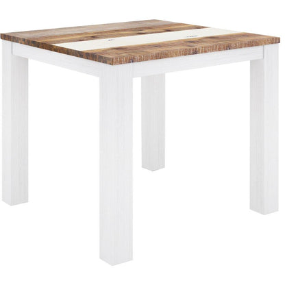 Orville 5pc Dining Set 90cm Table 4 Chair Solid Acacia Wood Timber - Multi Color - Cosy Abode