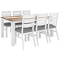 Orville 7pc Dining Set 180cm Table 6 Chair Solid Acacia Wood Timber -Multi Color - Cosy Abode