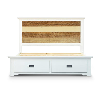 Orville 4pc King Bed Frame Suite Bedside Tallboy Furniture Package - Multi Color - Cosy Abode