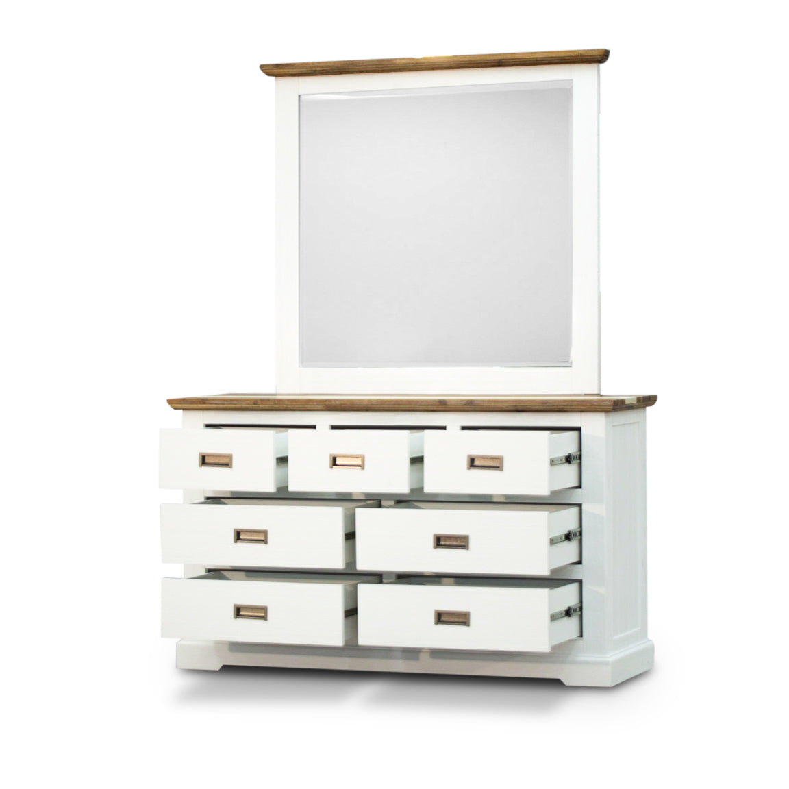 Orville 5pc Queen Bed Frame Suite Bedside Dresser Furniture Package -Multi Color - Cosy Abode