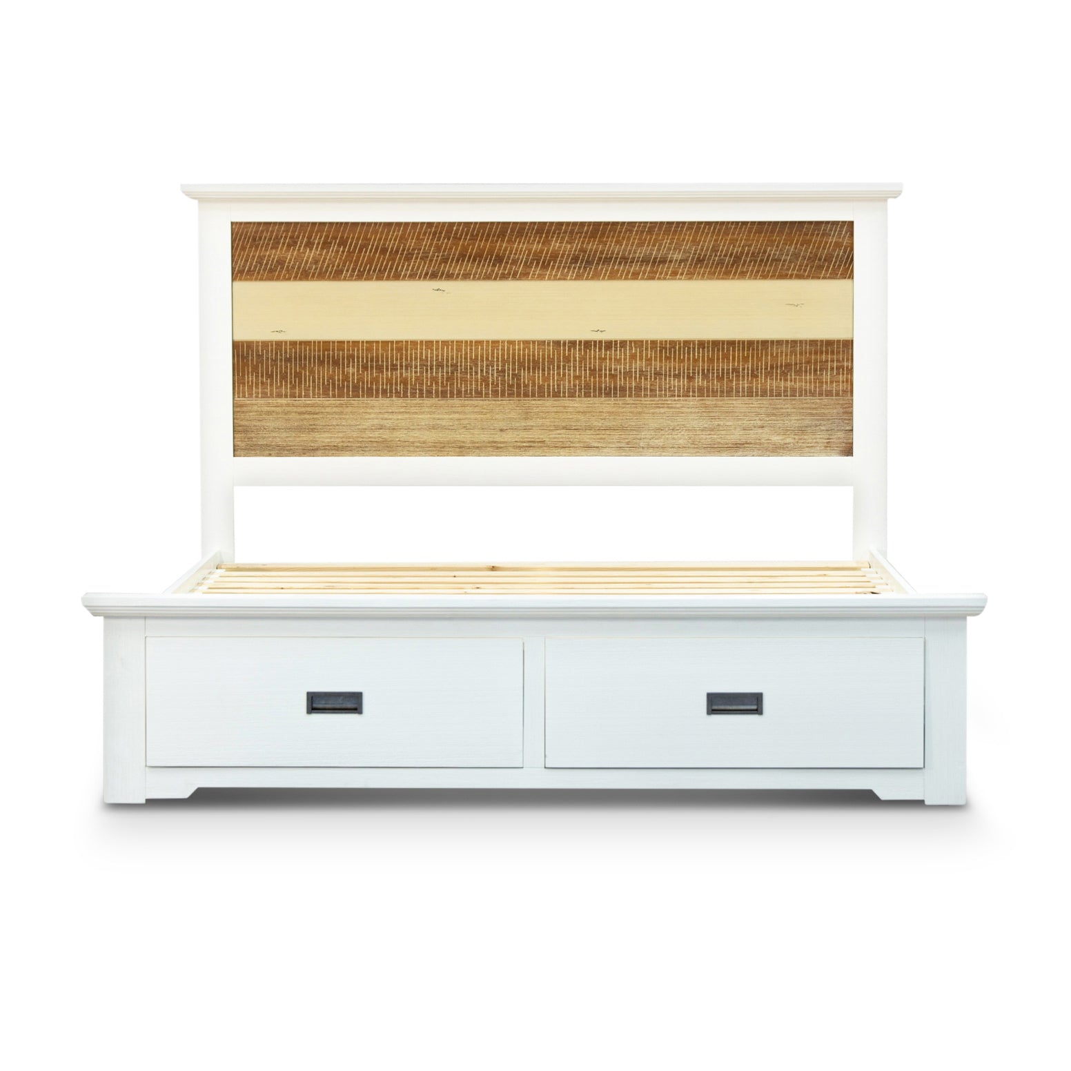 Orville 4pc Queen Bed Frame Suite Bedside Tallboy Furniture Package -Multi Color - Cosy Abode