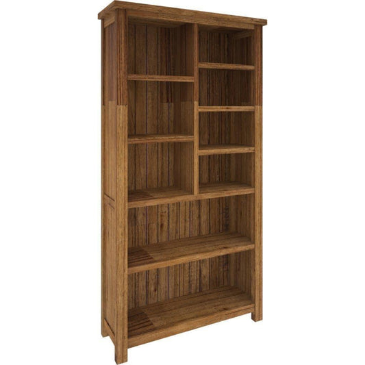 Birdsville Bookshelf Bookcase Display Unit Solid Mt Ash Timber Wood - Brown - Cosy Abode