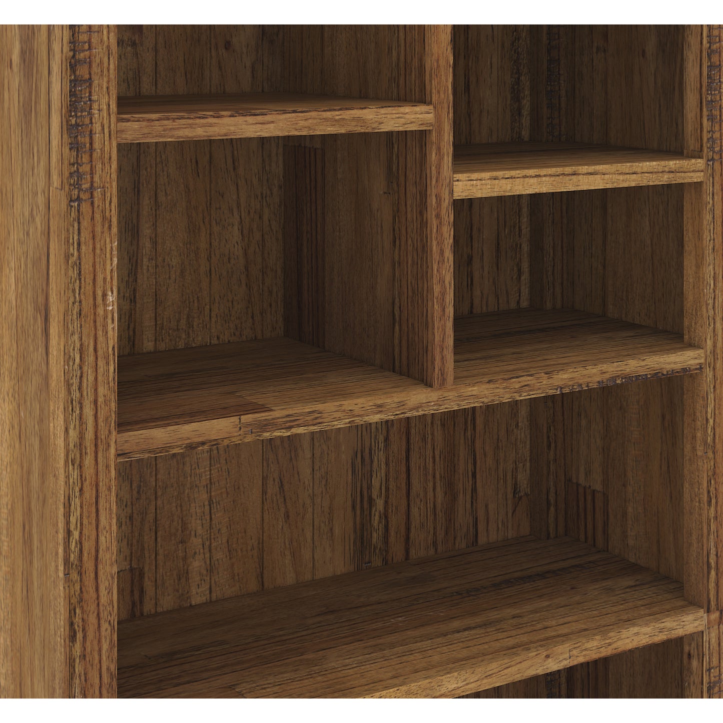 Birdsville Bookshelf Bookcase Display Unit Solid Mt Ash Timber Wood - Brown - Cosy Abode