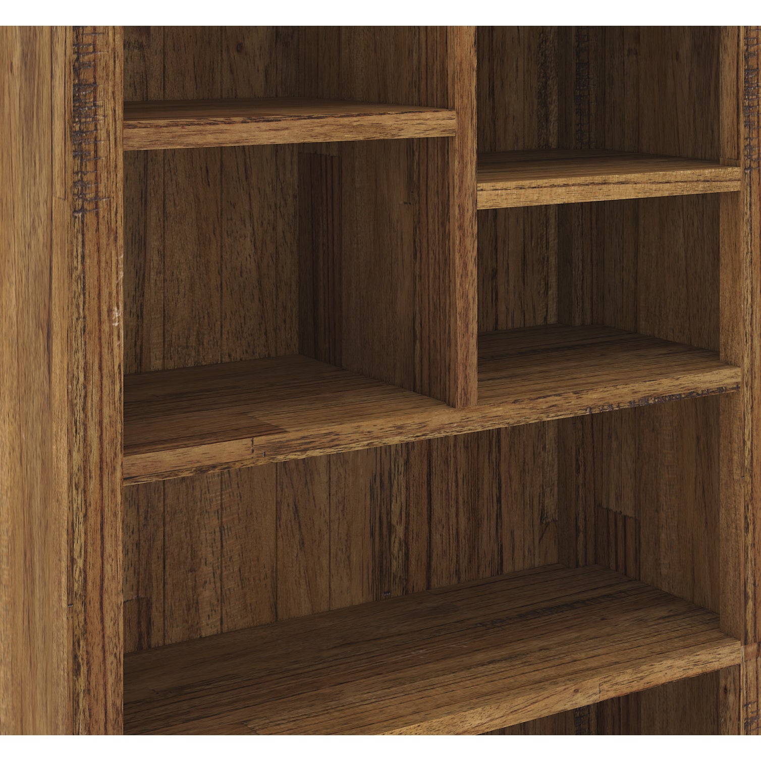Birdsville Bookshelf Bookcase Display Unit Solid Mt Ash Timber Wood - Brown - Cosy Abode