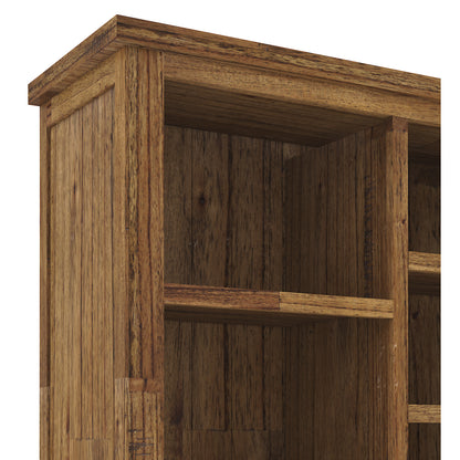 Birdsville Bookshelf Bookcase Display Unit Solid Mt Ash Timber Wood - Brown - Cosy Abode