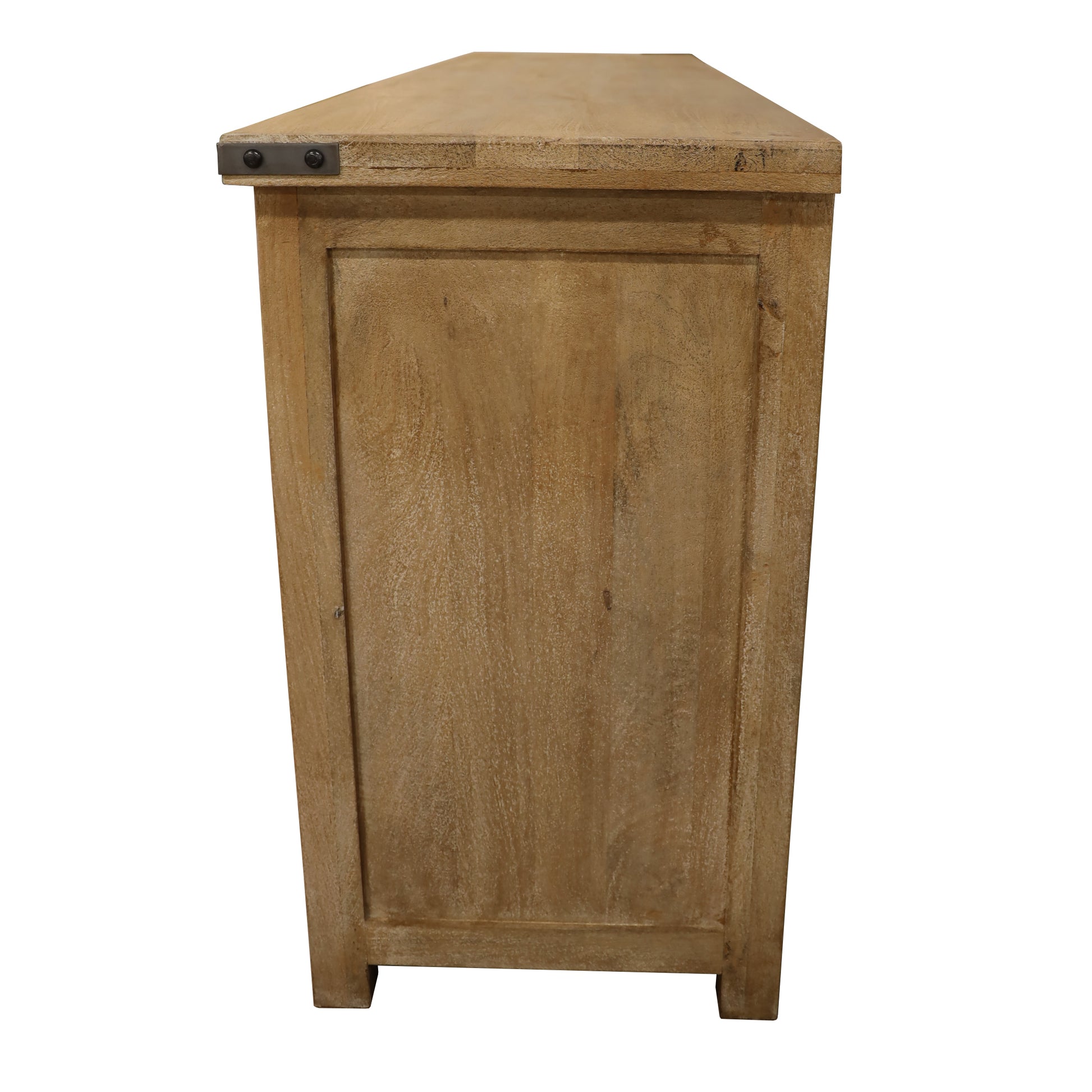 Gloriosa Buffet Table 180cm 4 Door 5 Drawer Solid Mango Timber Wood - Honey Wash - Cosy Abode