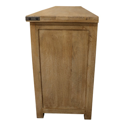 Gloriosa Buffet Table 180cm 4 Door 5 Drawer Solid Mango Timber Wood - Honey Wash - Cosy Abode