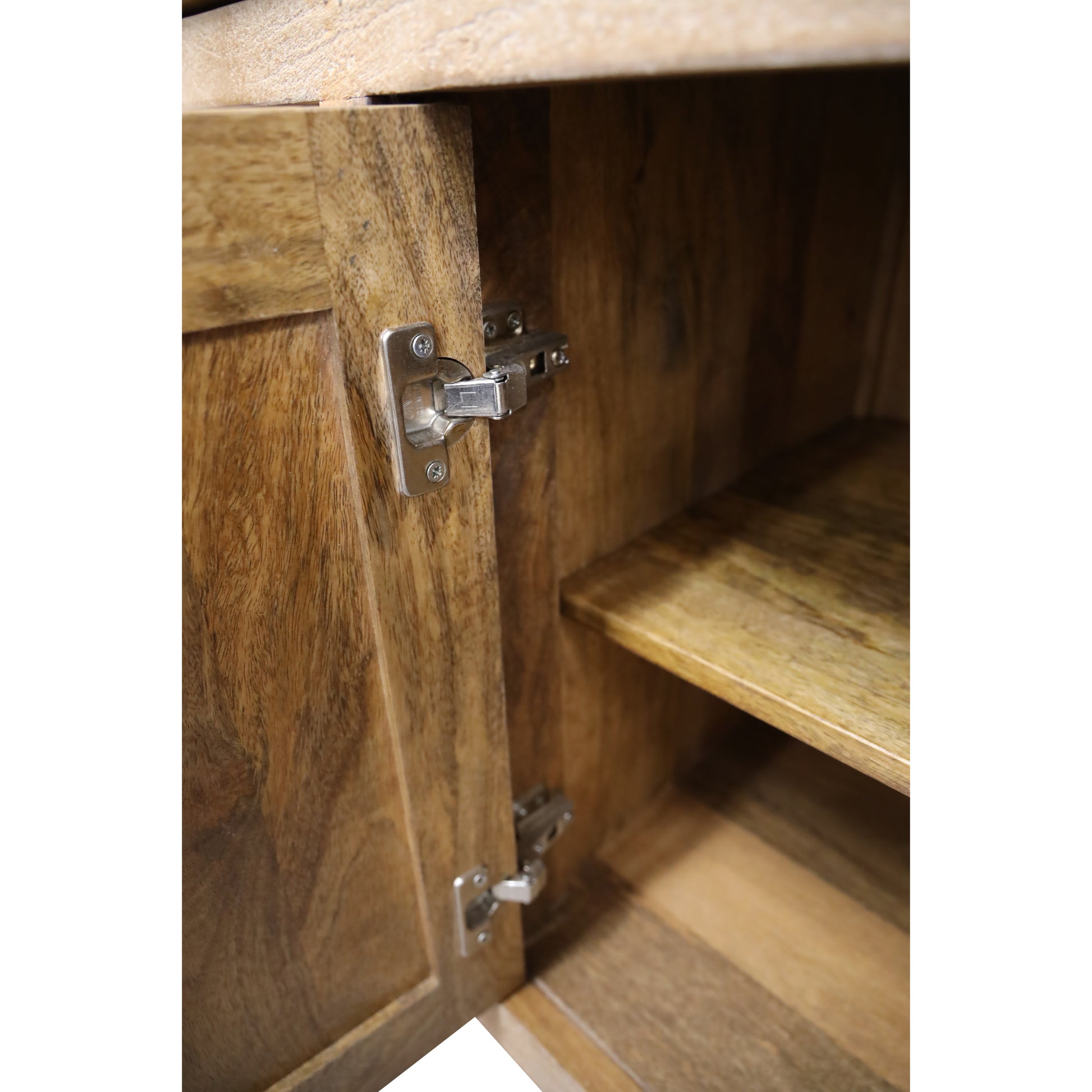 Gloriosa Buffet Table 180cm 4 Door 5 Drawer Solid Mango Timber Wood - Honey Wash - Cosy Abode