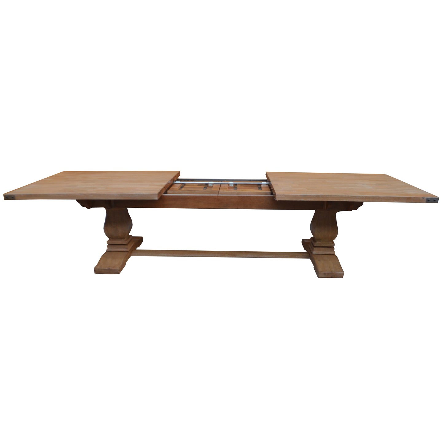 Gloriosa 11pc Dining Set with Extendable 258-348cm Table & 10 Chairs - Mango Wood Honey Wash - Cosy Abode