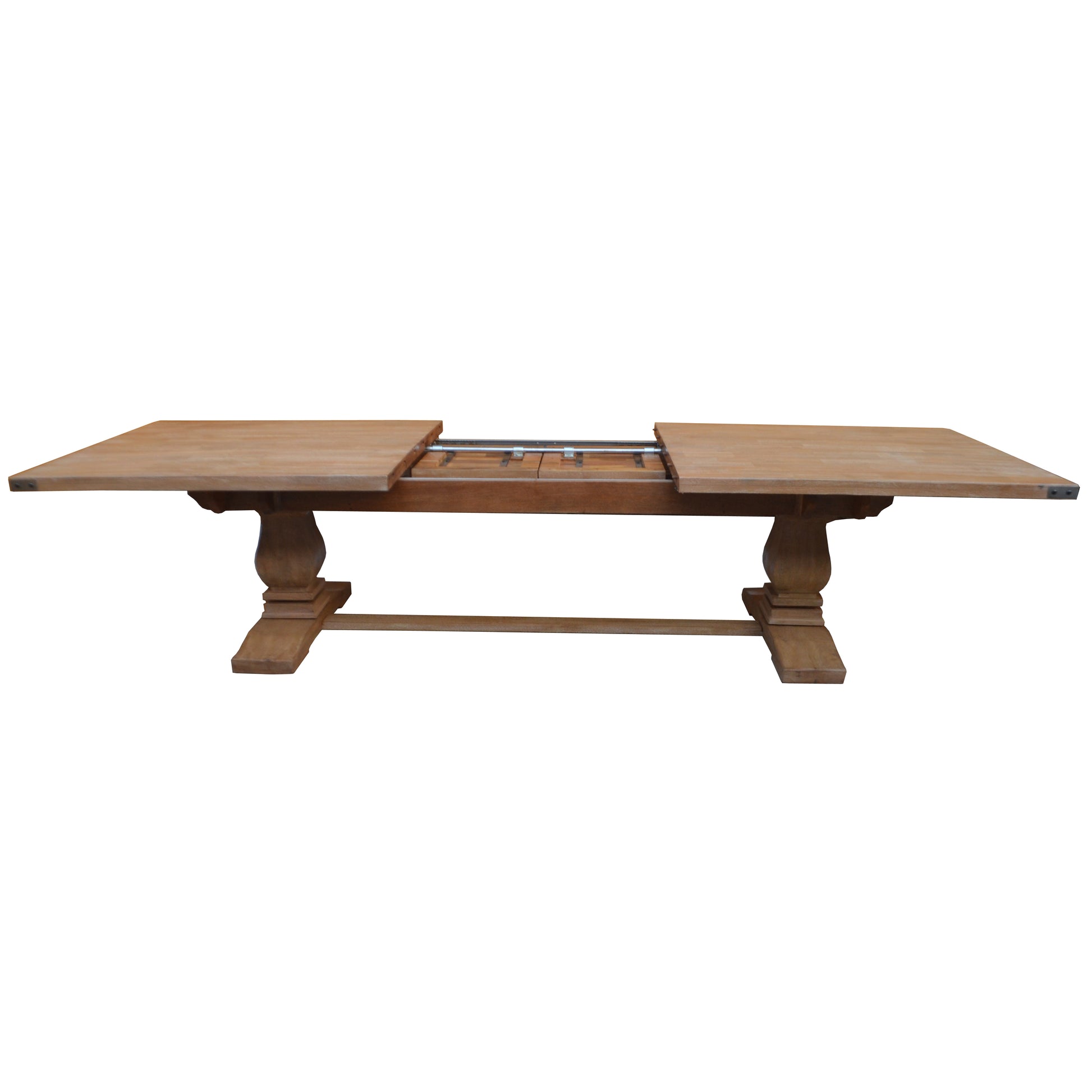 Gloriosa 11pc Dining Set with Extendable 258-348cm Table & 10 Chairs - Mango Wood Honey Wash - Cosy Abode
