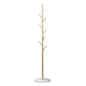 Metal Coat Rack Marble Base 8 Hooks Clothes Tree Hat Display Hanger Bag Organiser - Cosy Abode