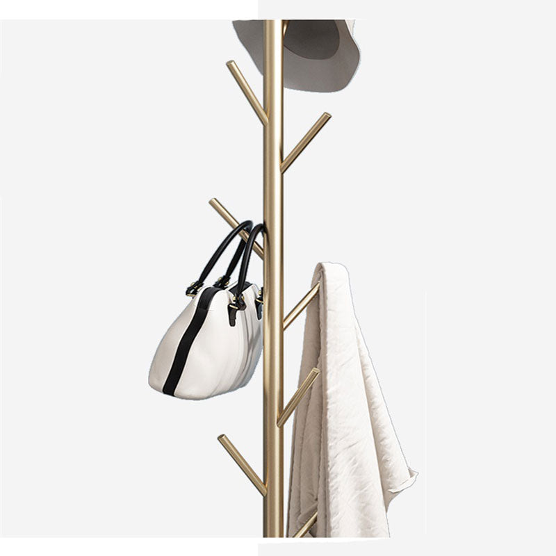 Metal Coat Rack Marble Base 8 Hooks Clothes Tree Hat Display Hanger Bag Organiser - Cosy Abode