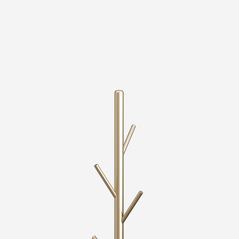 Metal Coat Rack Marble Base 8 Hooks Clothes Tree Hat Display Hanger Bag Organiser - Cosy Abode