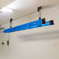 Kayak Bike Hoists Hanger Ladder Ceiling Mount 55kg Capacity Hooks Pulleys - Cosy Abode