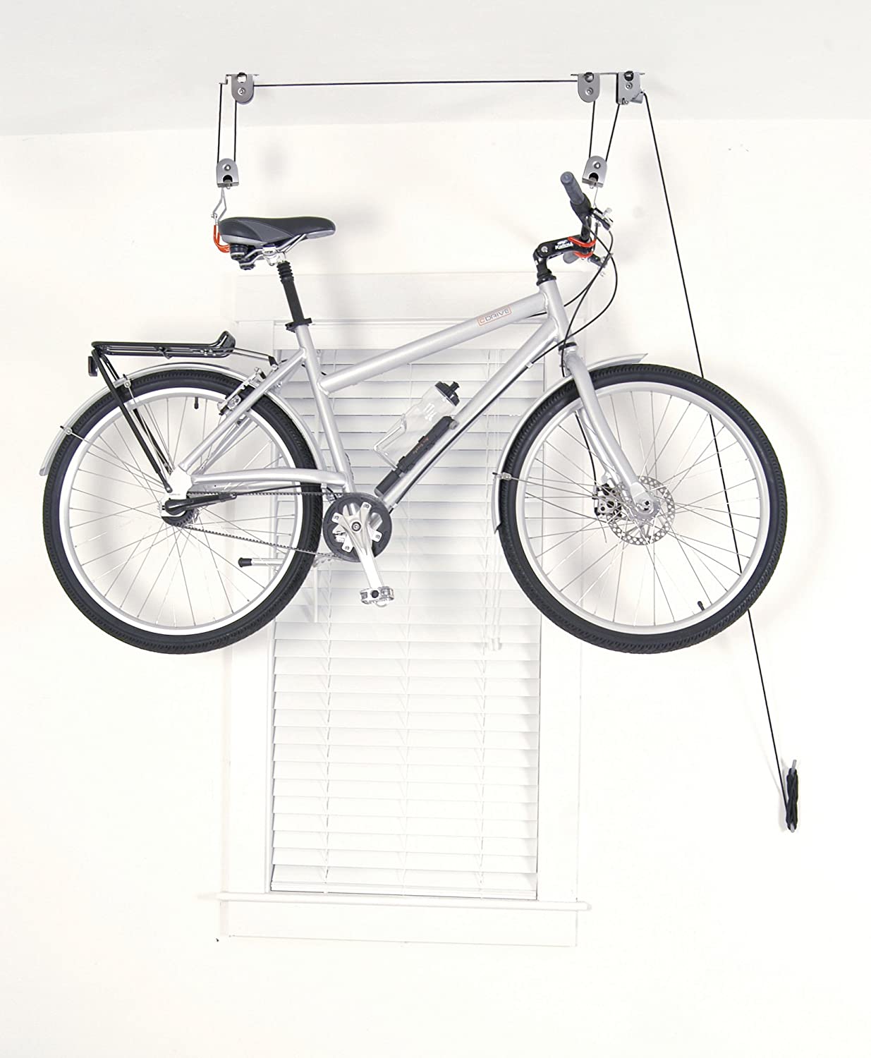 Kayak Bike Hoists Hanger Ladder Ceiling Mount 55kg Capacity Hooks Pulleys - Cosy Abode