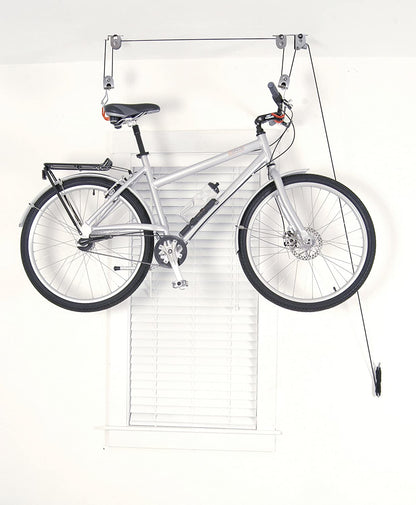 Kayak Bike Hoists Hanger Ladder Ceiling Mount 55kg Capacity Hooks Pulleys - Cosy Abode